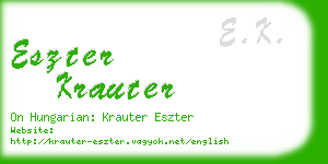 eszter krauter business card